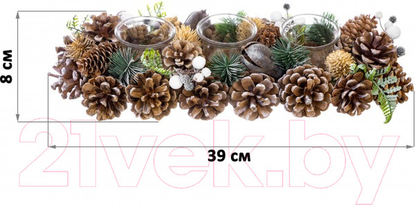 Изображение товара Набор подсвечников Elan Gallery Снежный лес / 450120