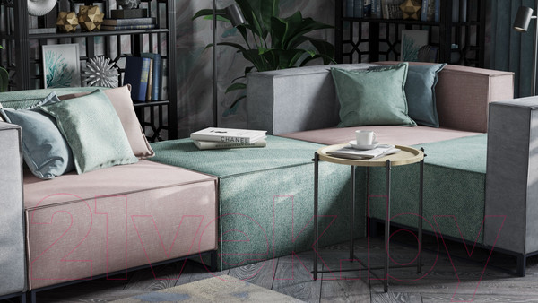 Изображение товара Журнальный столик Калифорния мебель Кнуд (дуб санремо/черный)