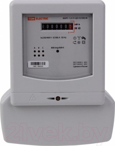 Изображение товара Счетчик электроэнергии индукционный TDM SQ1105-0031
