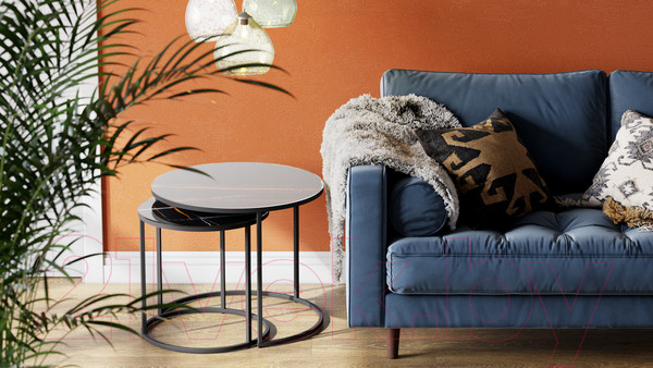 Изображение товара Комплект журнальных столиков Калифорния мебель Стелла (сахара нуар)