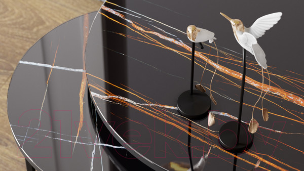 Изображение товара Комплект журнальных столиков Калифорния мебель Стелла (сахара нуар)