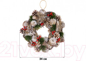 Изображение товара Венок Elan Gallery Зимняя вишня / 450128