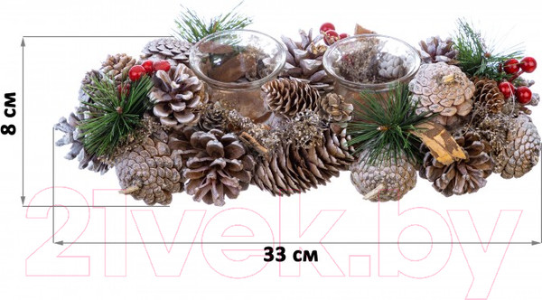 Изображение товара Набор подсвечников Elan Gallery Зимняя вишня / 450130