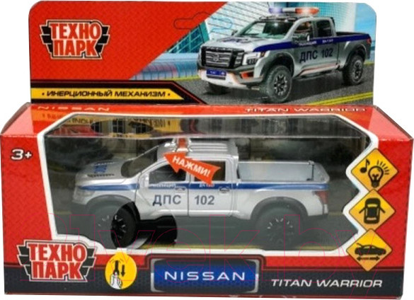 Изображение товара Автомобиль игрушечный Технопарк Nissan Titan Полиция / TITAN-13SLPOL-SL