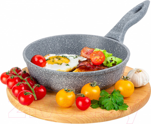 Изображение товара Сковорода Elan Gallery Гармония вкуса / 120574 (серый мрамор)