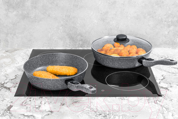 Изображение товара Сковорода Elan Gallery Гармония вкуса / 121061 (серый мрамор)