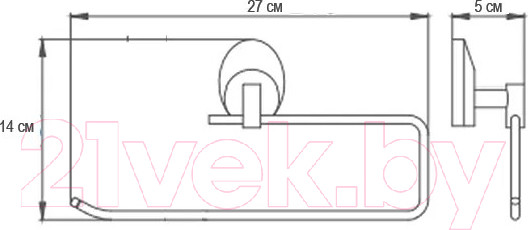 Изображение товара Держатель для бумажных полотенец в ванную Ekko E1603-2