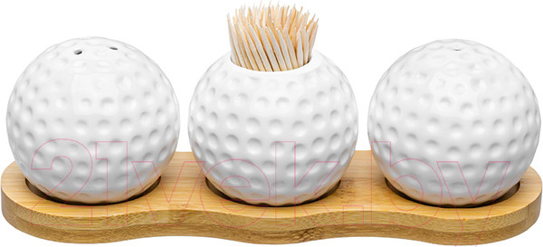 Изображение товара Набор для специй Elan Gallery Сфера с держателем для зубочисток / 540089