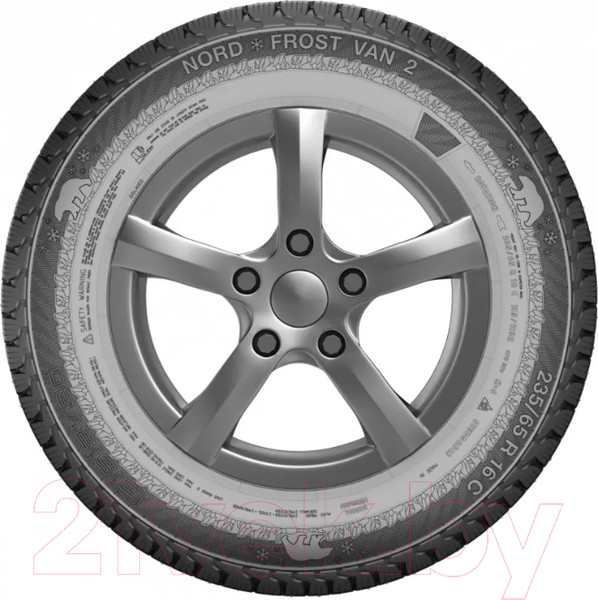 Изображение товара Зимняя легкогрузовая шина Gislaved Nord Frost Van 2 225/65R16C 112/110R (шипы)