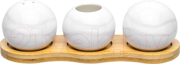 Изображение товара Набор для специй Elan Gallery Айсберг волны с держателем для зубочисток / 540357