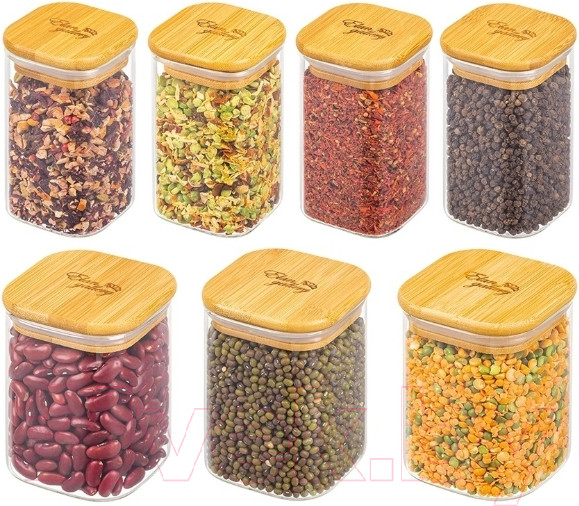 Изображение товара Набор емкостей для хранения Elan Gallery Crystal Glass / 360097