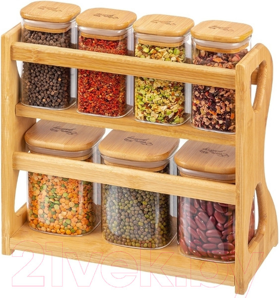 Изображение товара Набор емкостей для хранения Elan Gallery Crystal Glass / 360097