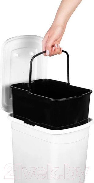 Изображение товара Контейнер для мусора El Casa Слим 640473 