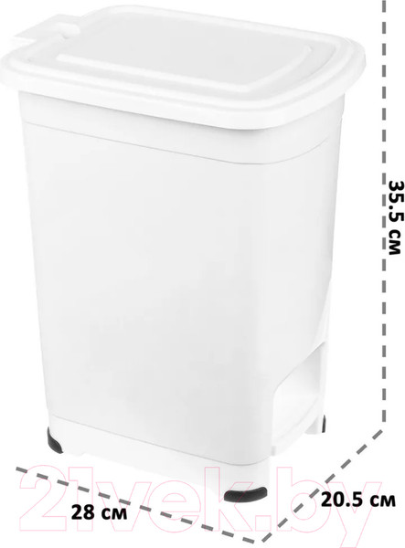Изображение товара Контейнер для мусора El Casa Слим 640473 
