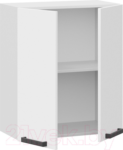 Изображение товара Шкаф навесной для кухни ТриЯ Детройт 1В6 исп. 2  (белый/белый глянец)