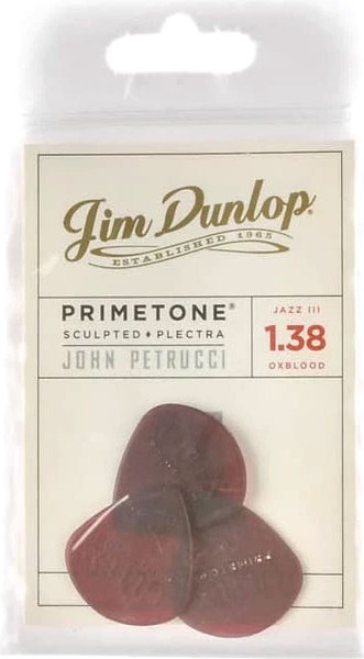 Изображение товара Набор медиаторов Dunlop Manufacturing John Petrucci Primetone Jazz III 518PJPRD (3шт)