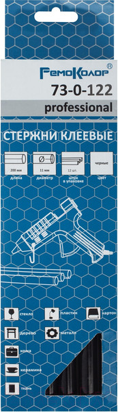 Изображение товара Клеевые стержни Remocolor 73-0-122 (12шт, черный)