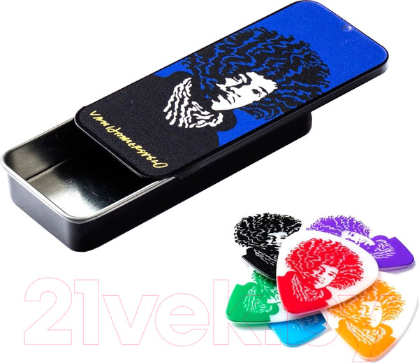 Изображение товара Набор медиаторов Dunlop Manufacturing John Van Hamersveld Jimi JVHPT03M (6шт)