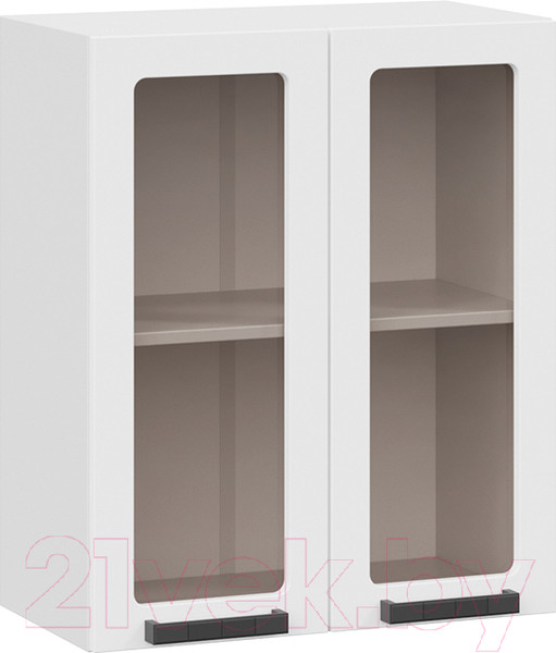 Изображение товара Шкаф навесной для кухни ТриЯ Детройт 1В6С исп. 2 (белый/белый глянец)