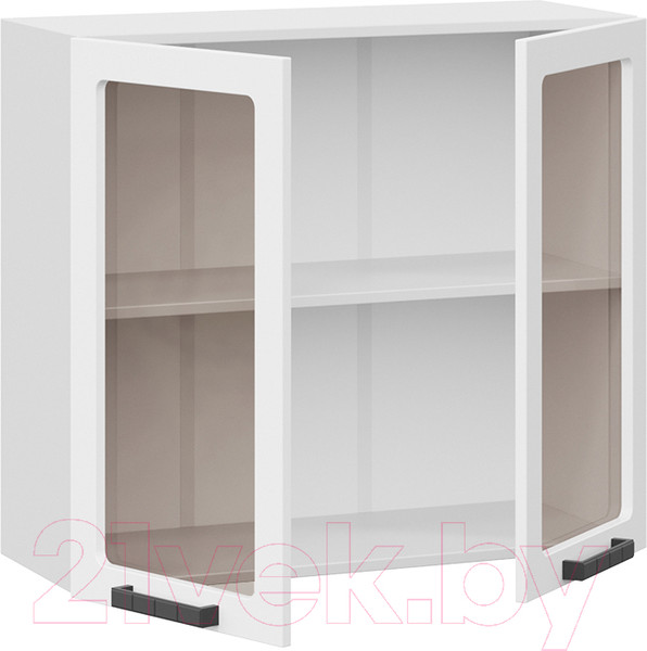 Изображение товара Шкаф навесной для кухни ТриЯ Детройт 1В8С исп. 2 (белый/белый глянец)