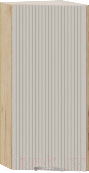 Изображение товара Шкаф навесной для кухни ТриЯ Кимберли 1В3Т (дуб крафт золотой/крем)