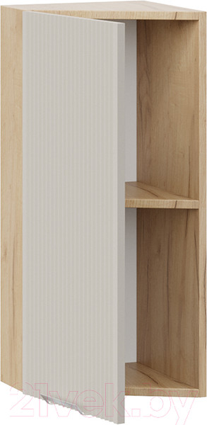 Изображение товара Шкаф навесной для кухни ТриЯ Кимберли 1В3Т (дуб крафт золотой/крем)