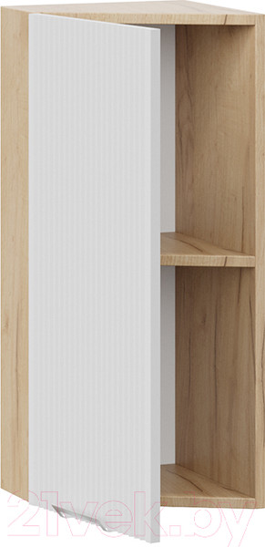 Изображение товара Шкаф навесной для кухни ТриЯ Кимберли 1В3Т (дуб крафт золотой/сноу)