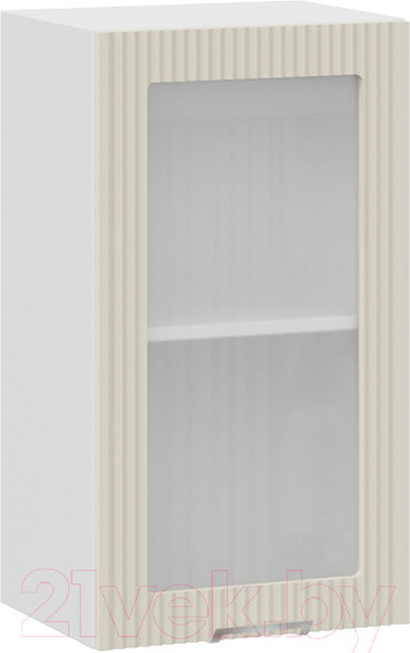 Изображение товара Шкаф навесной для кухни ТриЯ Кимберли 1В4С (белый/крем)