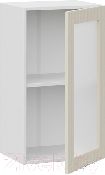 Изображение товара Шкаф навесной для кухни ТриЯ Кимберли 1В4С (белый/крем)