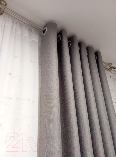 Изображение товара Штора Модный текстиль 03L1 / 112MT6670M28 (260x180, средне серый)