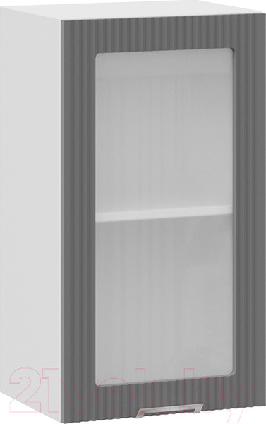 Изображение товара Шкаф навесной для кухни ТриЯ Кимберли 1В4С  (белый/титан)