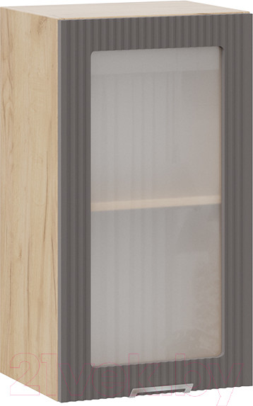 Изображение товара Шкаф навесной для кухни ТриЯ Кимберли 1В4С (дуб крафт золотой/муссон)