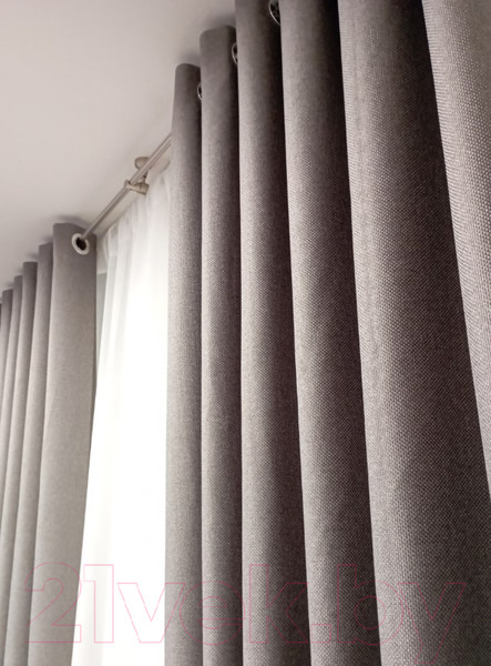 Изображение товара Штора Модный текстиль 06L1 / 112MT6670M28 (260x180, средне серый)