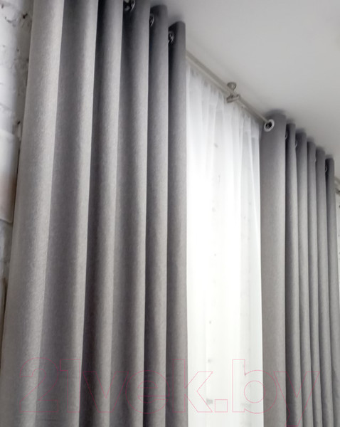 Изображение товара Штора Модный текстиль 06L1 / 112MT6670M28 (260x180, средне серый)