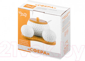 Изображение товара Сахарница Elan Gallery Сфера с набором для специй / 950148
