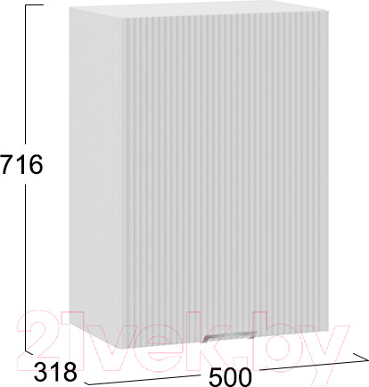 Изображение товара Шкаф навесной для кухни ТриЯ Кимберли 1В5  (белый/сноу)