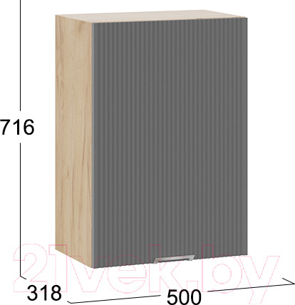 Изображение товара Шкаф навесной для кухни ТриЯ Кимберли 1В5 (дуб крафт золотой/титан)