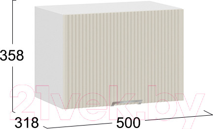 Изображение товара Шкаф под вытяжку ТриЯ Кимберли 1В5Г  (белый/крем)