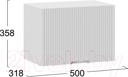 Изображение товара Шкаф под вытяжку ТриЯ Кимберли 1В5Г (белый/сноу)