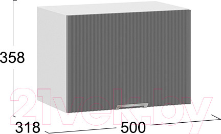 Изображение товара Шкаф под вытяжку ТриЯ Кимберли 1В5Г (белый/титан)