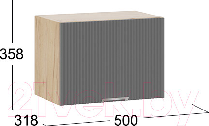 Изображение товара Шкаф под вытяжку ТриЯ Кимберли 1В5Г (дуб крафт золотой/титан)