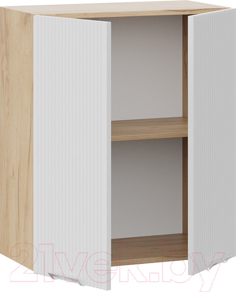 Изображение товара Шкаф навесной для кухни ТриЯ Кимберли 1В6  (дуб крафт золотой/сноу)