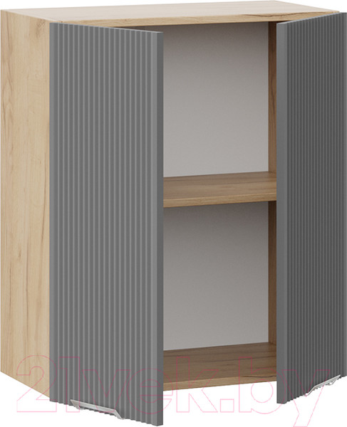 Изображение товара Шкаф навесной для кухни ТриЯ Кимберли 1В6 (дуб крафт золотой/титан)