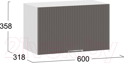 Изображение товара Шкаф под вытяжку ТриЯ Кимберли 1В6Г (белый/муссон)