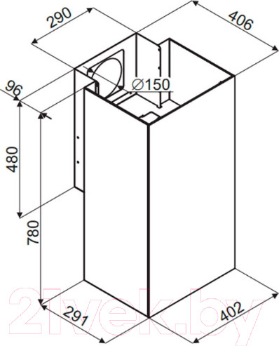 Изображение товара Вытяжка коробчатая Maunfeld Bath 402 (золото)