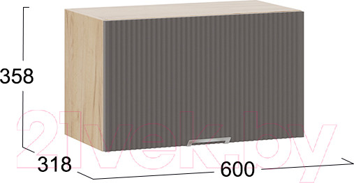 Изображение товара Шкаф под вытяжку ТриЯ Кимберли 1В6Г (дуб крафт золотой/муссон)