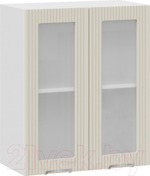 Изображение товара Шкаф навесной для кухни ТриЯ Кимберли 1В6С  (белый/крем)