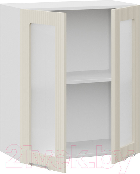 Изображение товара Шкаф навесной для кухни ТриЯ Кимберли 1В6С  (белый/крем)