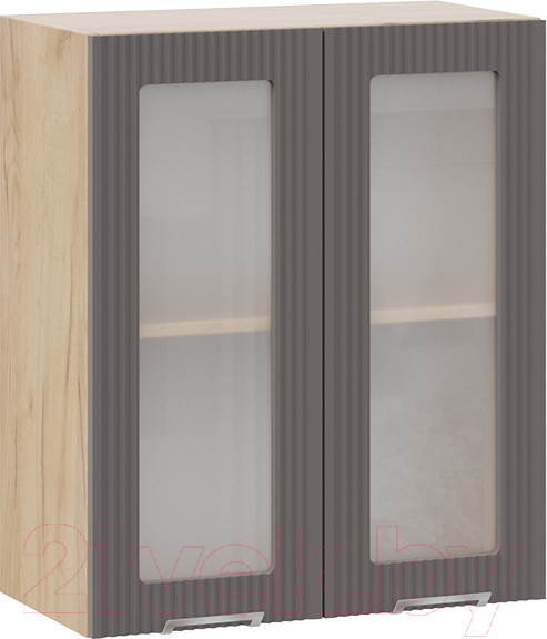 Изображение товара Шкаф навесной для кухни ТриЯ Кимберли 1В6С  (дуб крафт золотой/муссон)