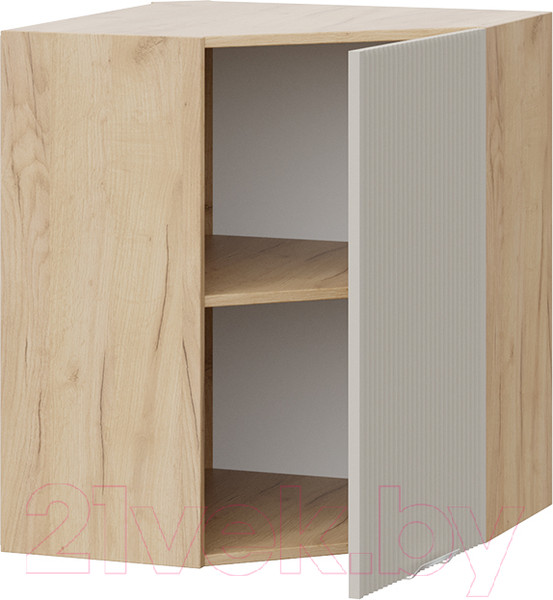 Изображение товара Шкаф навесной для кухни ТриЯ Кимберли 1В6У (дуб крафт золотой/крем)